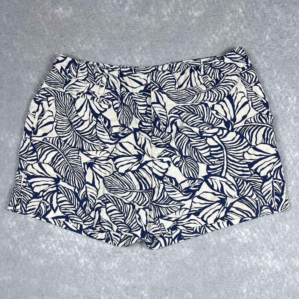 Patagonia Shorts Women Size 10 Tropical 4” All Over Leaf Print Summer Casual